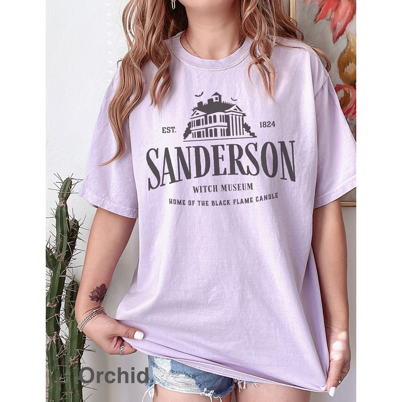Comfort Colors, Sanderson Witch Museum t shirt, Witches tee, Witch Museum t-shirt, Halloween Gift, Black Flame tee, Sanderson Sisters shirt - 4.jpg