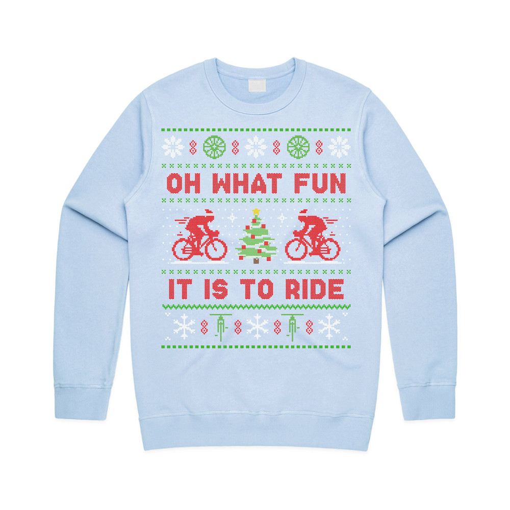 Cycling Oh What Fun It Is To Ride Jumper Sweater Sweatshirt Christmas Bicycle Cycle Gift Xmas - 3.jpg