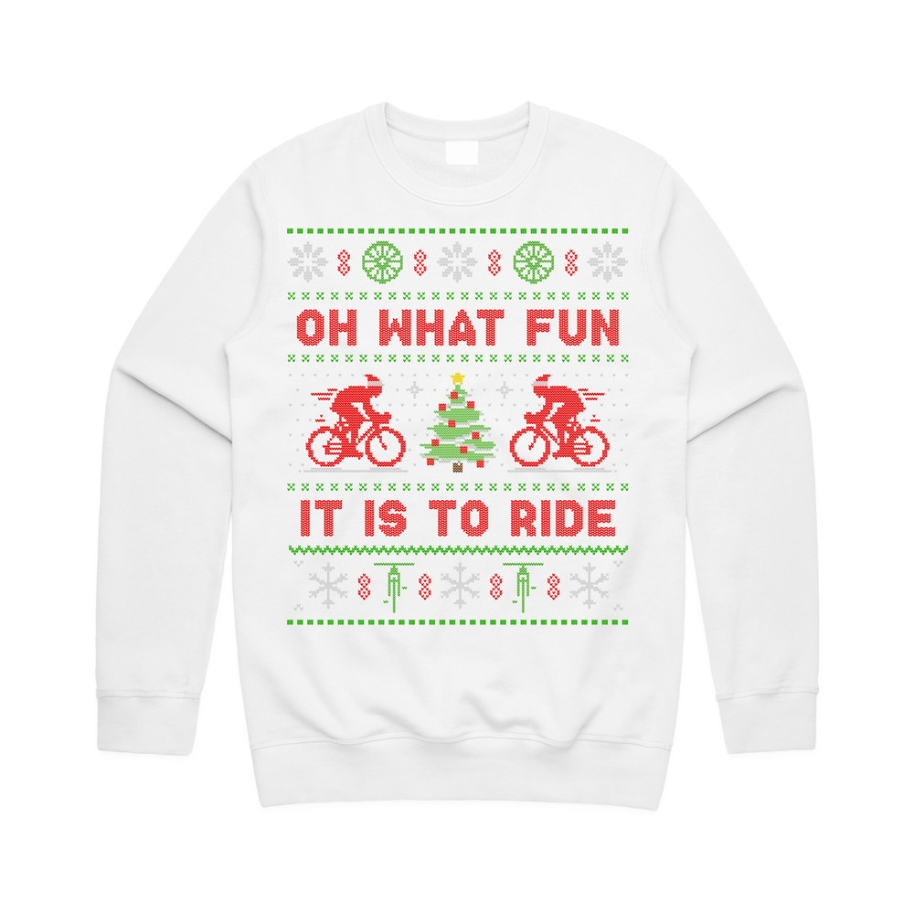 Cycling Oh What Fun It Is To Ride Jumper Sweater Sweatshirt Christmas Bicycle Cycle Gift Xmas - 5.jpg
