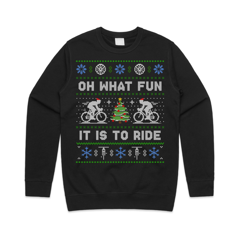 Cycling Oh What Fun It Is To Ride Jumper Sweater Sweatshirt Christmas Bicycle Cycle Gift Xmas - 6.jpg