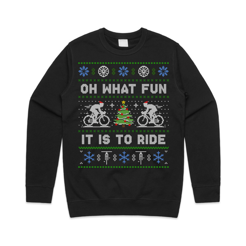 Cycling Oh What Fun It Is To Ride Jumper Sweater Sweatshirt Christmas Bicycle Cycle Gift Xmas - 6.jpg