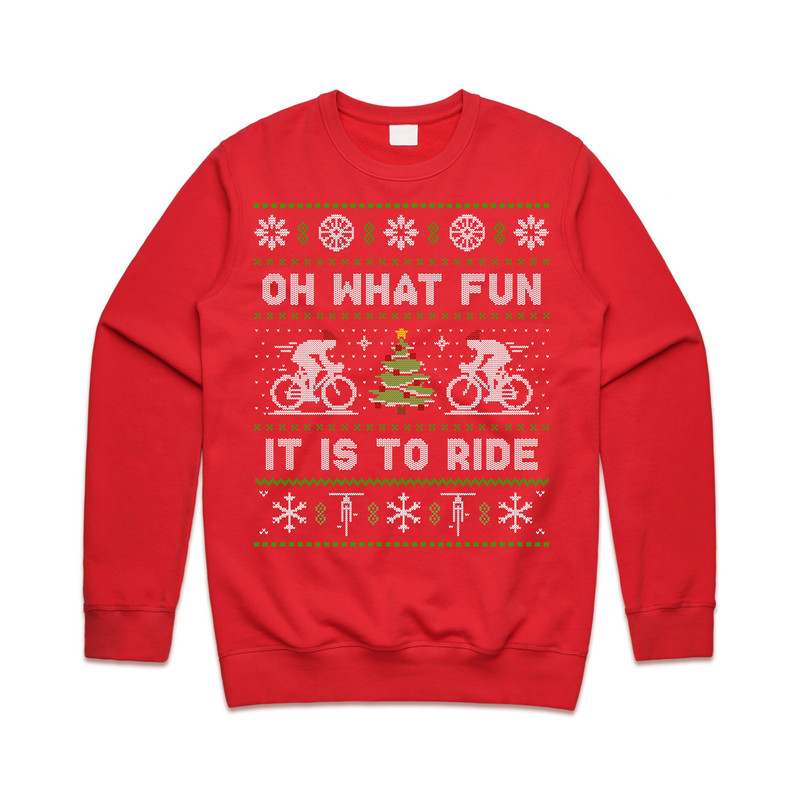 Cycling Oh What Fun It Is To Ride Jumper Sweater Sweatshirt Christmas Bicycle Cycle Gift Xmas - 7.jpg