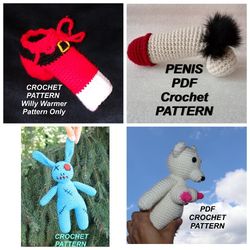 4 SET Crochet  penis pattern,crochet toys pattern,Amigurumi pattern pdf,penis Pdf photo tutorial,Funny toys
