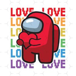 valentine among us svg, valentine svg, valentine impostor, red impostor svg, among us svg, love among us svg, heart impo