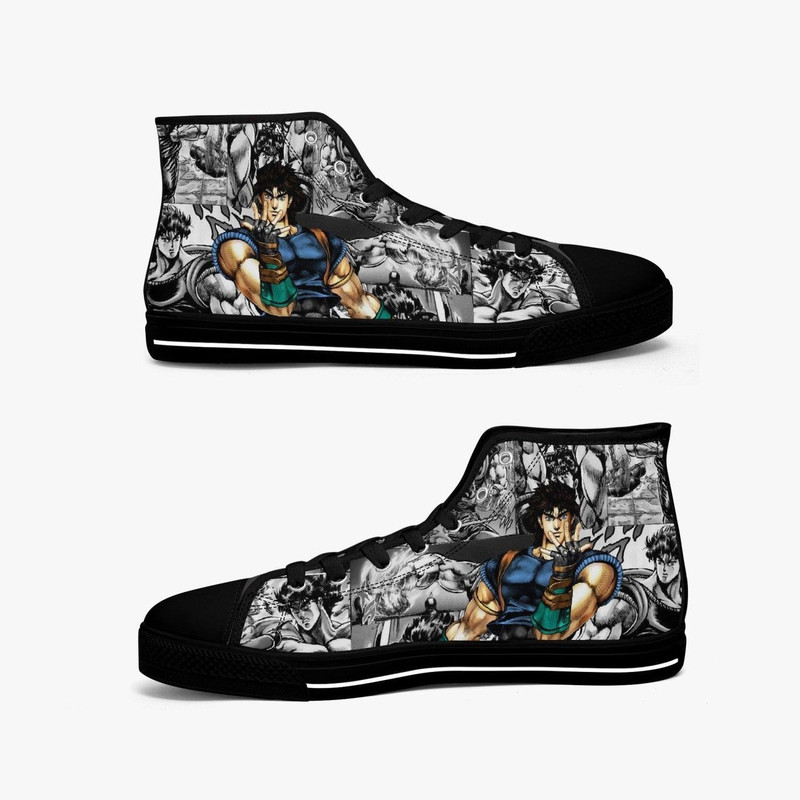 JoJos Bizarre Adventure Jonathan Joestar High Canvas Shoes for Fan, JoJos Bizarre Adventure Jonathan Joestar High Canvas Shoes Sneaker