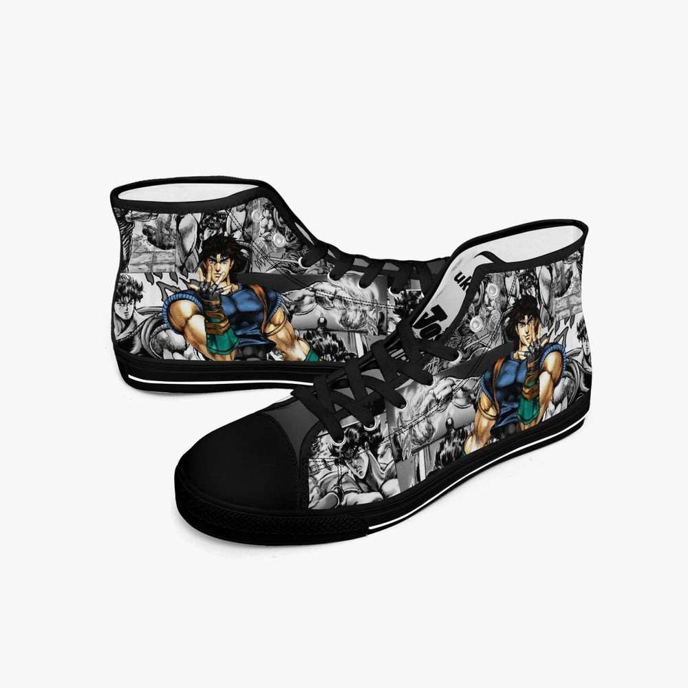 JoJos Bizarre Adventure Jonathan Joestar High Canvas Shoes for Fan, JoJos Bizarre Adventure Jonathan Joestar High Canvas Shoes Sneaker