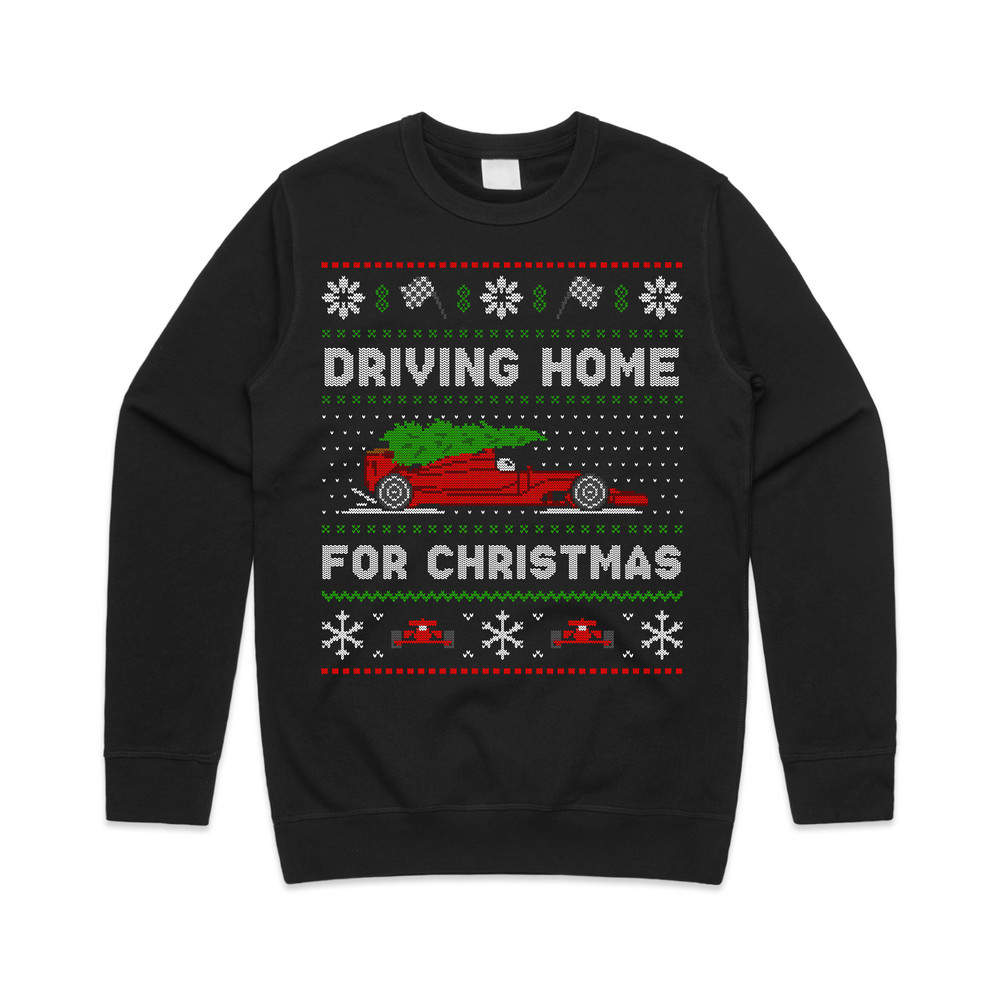 Formula Racing Driving Home For Christmas Jumper Sweater Sweatshirt Sainz Lando Max - 1.jpg