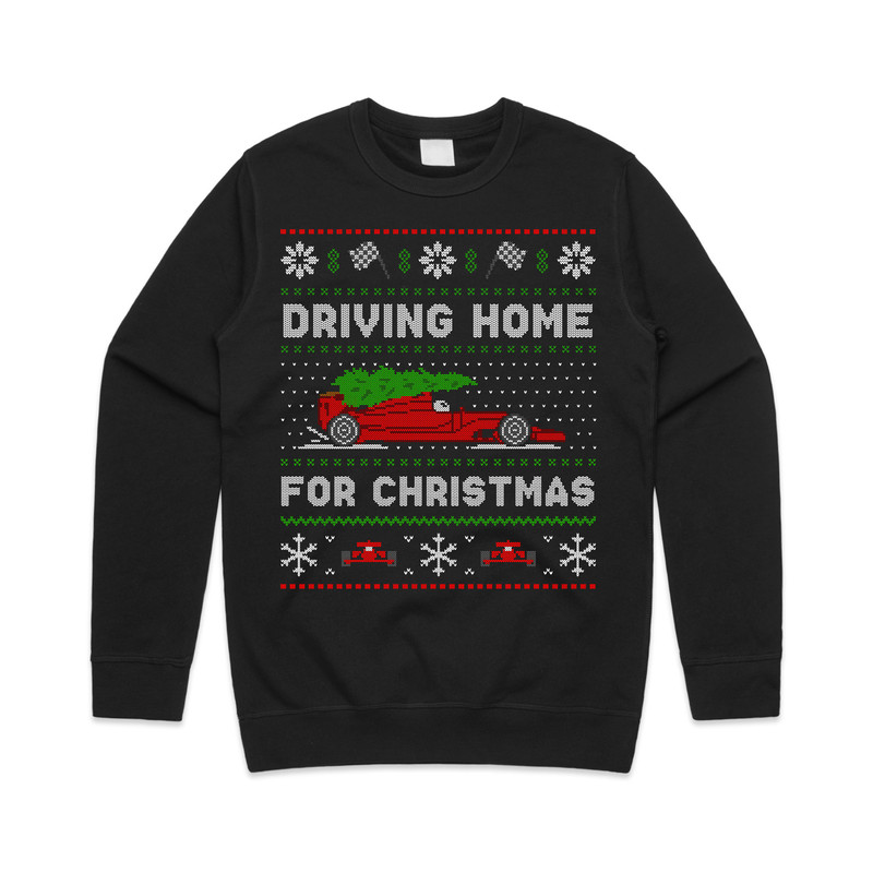 Formula Racing Driving Home For Christmas Jumper Sweater Sweatshirt Sainz Lando Max - 1.jpg