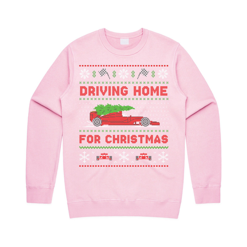 Formula Racing Driving Home For Christmas Jumper Sweater Sweatshirt Sainz Lando Max - 3.jpg