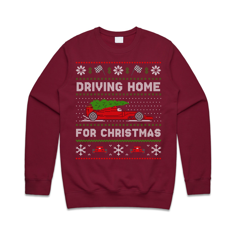 Formula Racing Driving Home For Christmas Jumper Sweater Sweatshirt Sainz Lando Max - 4.jpg