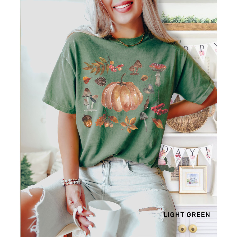 Comfort ColorsĀ® Autumn Watercolor Shirt, fall shirt, Autumn leaves Shirt, vintage fall Shirt, pumpkin Shirt, iprintasty - 3.jpg