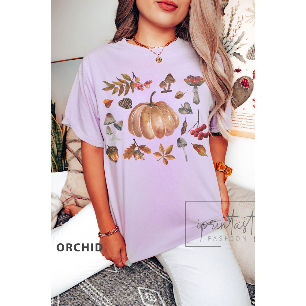 Comfort ColorsĀ® Autumn Watercolor Shirt, fall shirt, Autumn leaves Shirt, vintage fall Shirt, pumpkin Shirt, iprintasty - 4.jpg