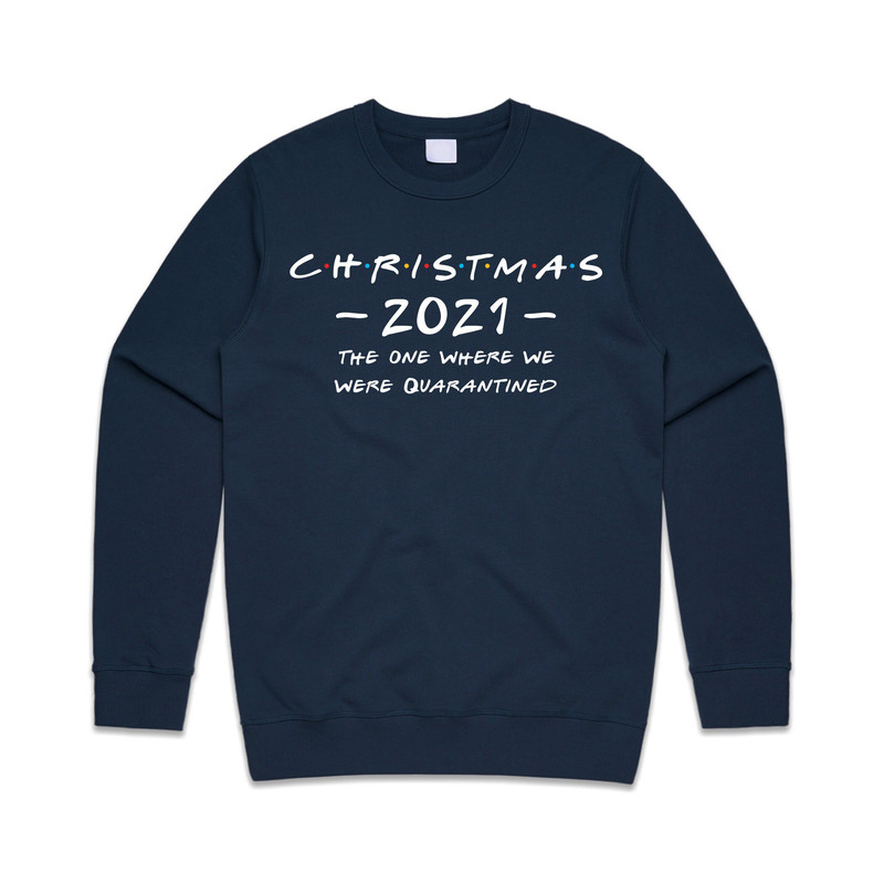 Friends The One Where Quarantine Christmas Jumper Sweater Sweatshirt Lockdown 2021 Matching Family Set - 2.jpg