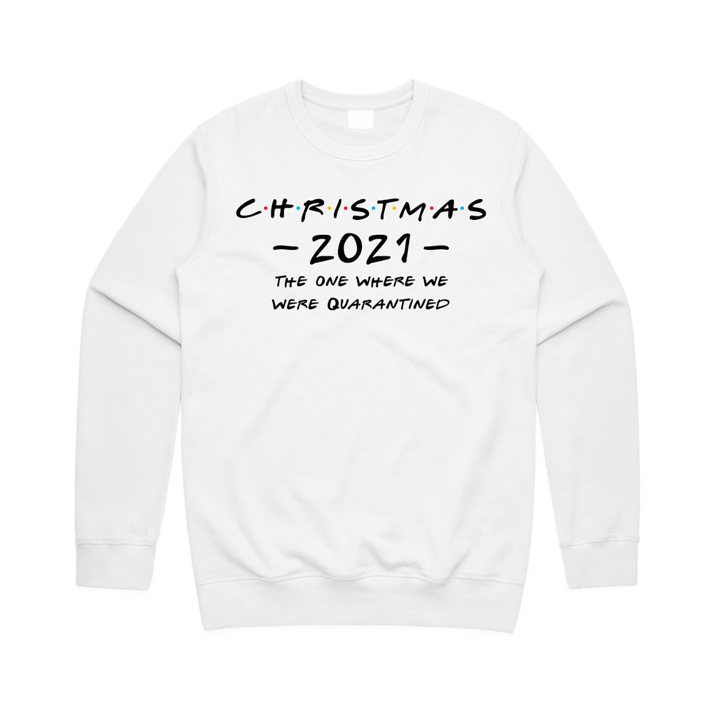 Friends The One Where Quarantine Christmas Jumper Sweater Sweatshirt Lockdown 2021 Matching Family Set - 3.jpg