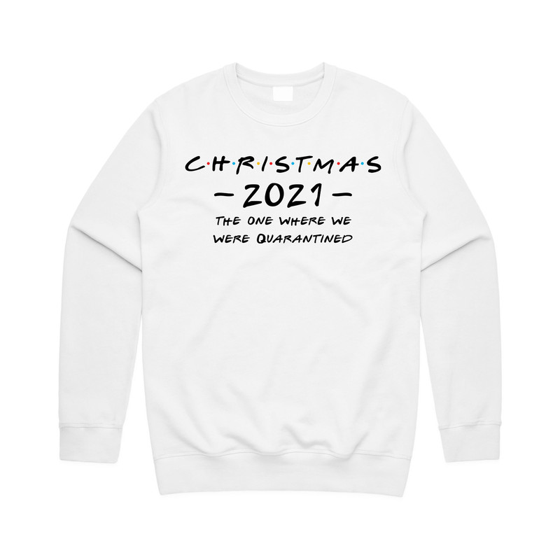 Friends The One Where Quarantine Christmas Jumper Sweater Sweatshirt Lockdown 2021 Matching Family Set - 3.jpg