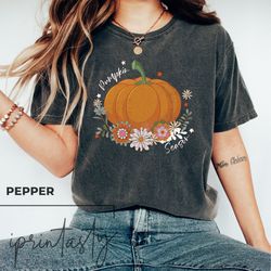 comfort colors floral ghost t-shirt, halloween gi