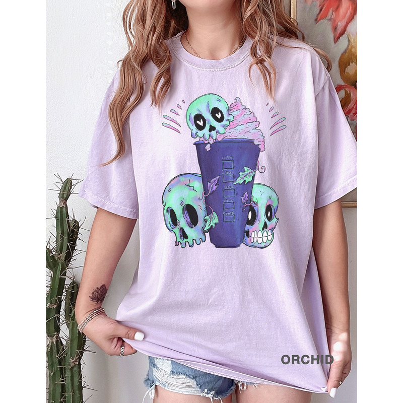 Comfort Colors® Halloween Skull Coffee, Pumpkin Spice t-shirt, Pumpkin t-shirt, Cute Fall t-shirt, iprintasty halloween, HALLOWEEN t-shirt - 2.jpg