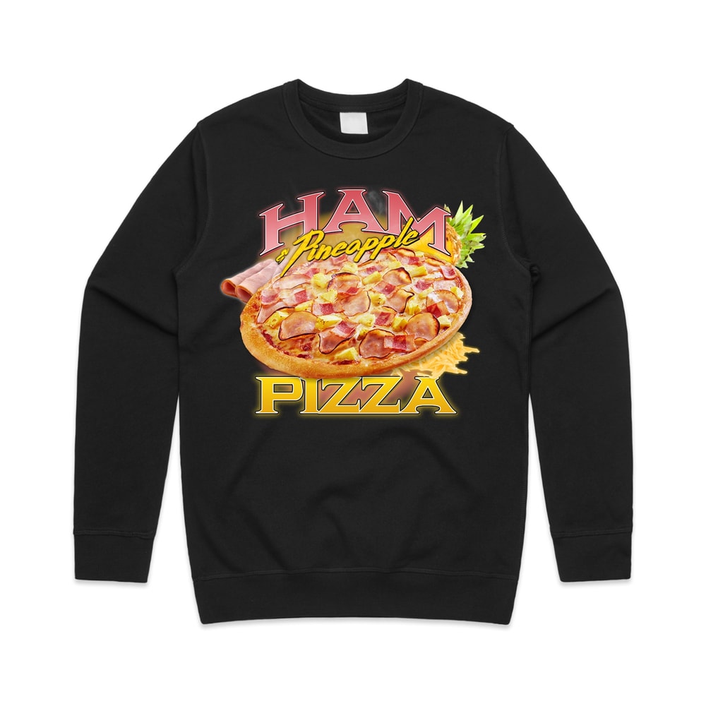 Ham & Pineapple Pizza Homage Jumper Sweater Sweatshirt Funny Food Fit Hawaiian Lover - 1.jpg