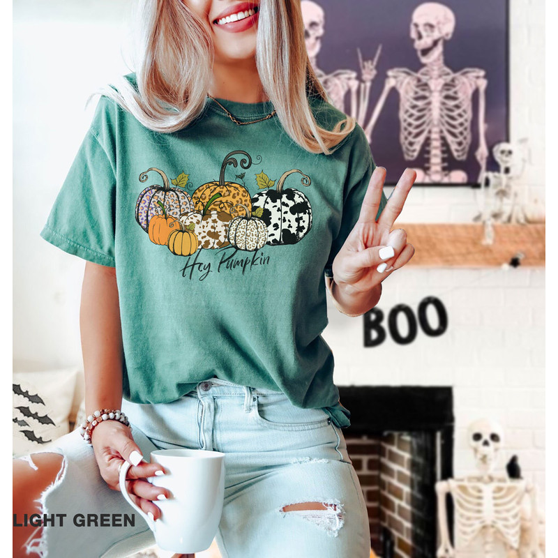 Comfort Colors® hey Pumpkin Shirt, Hello Pumpkin T-Shirt, Hey Pumpkin, Thanksgiving Shirt, Fall T-Shirt, Fall Shirt for Women, Pumpkin Shirt - 3.jpg