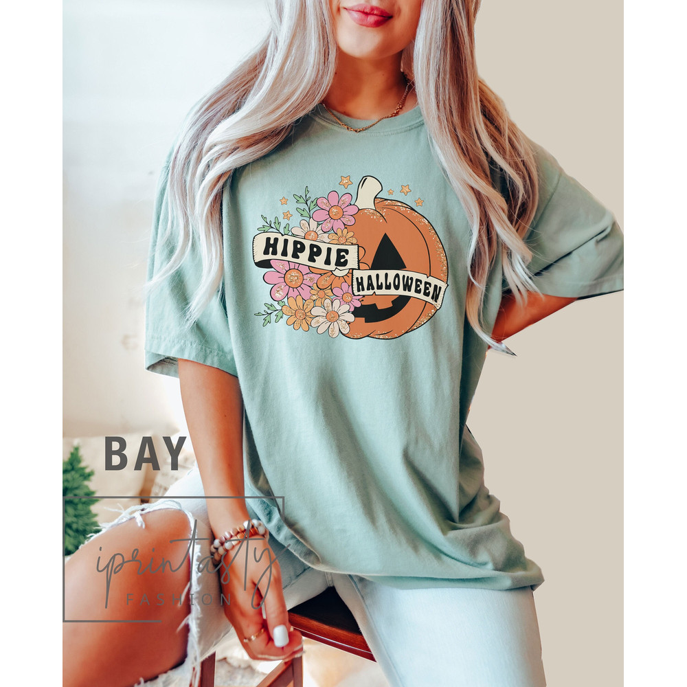 Comfort ColorsĀ® Hippie Halloween Shirt, spooky Shirt, Fall tee, funnny Halloween Shirt, iprintasty halloween, Retro Halloween Shirt - 2.jpg