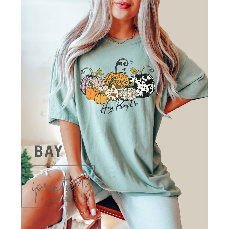 Comfort Colors® hey Pumpkin Shirt, Hello Pumpkin T-Shirt, Hey Pumpkin, Thanksgiving Shirt, Fall T-Shirt, Fall Shirt for Women, Pumpkin Shirt - 5.jpg
