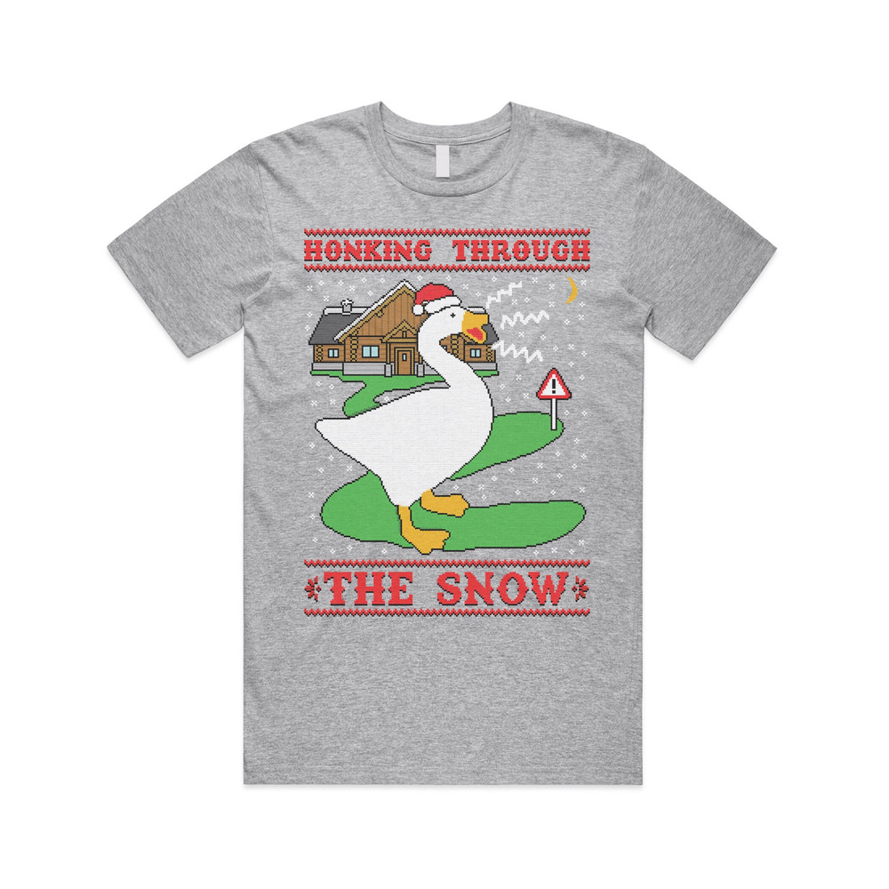 Honking Through The Snow T-shirt Tee Top Swan Goose Christmas Funny Ugly Xmas Gift - 4.jpg
