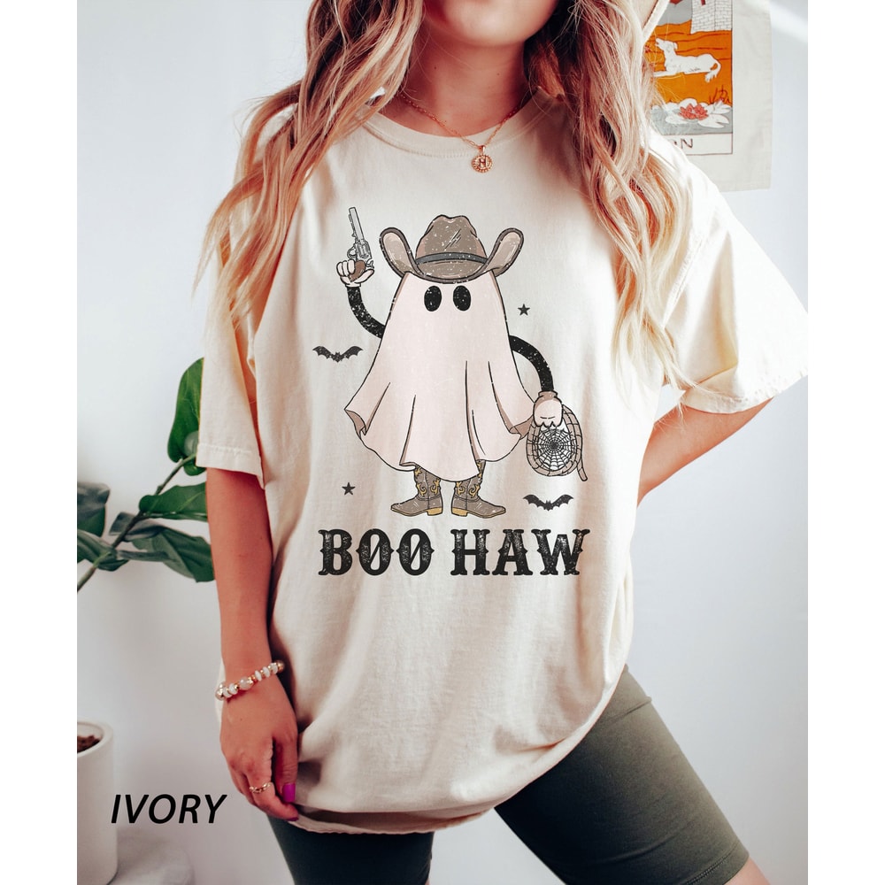 Comfort ColorsĀ® Howdy Halloween Shirt, Lets go ghouls Shirt, Halloween Shirt, Retro Halloween shirt, Cowgirl Halloween, iprintasty halloween - 2.jpg