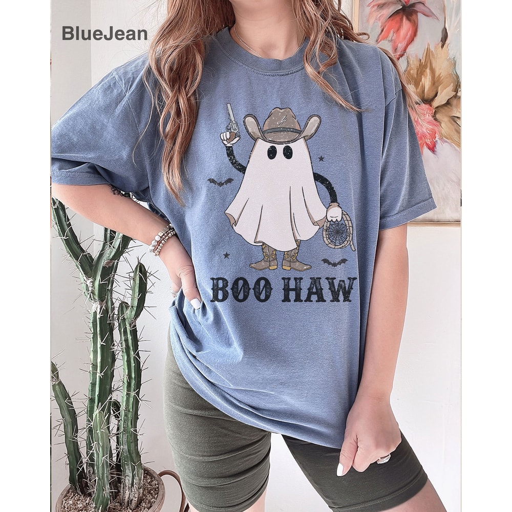 Comfort ColorsĀ® Howdy Halloween Shirt, Lets go ghouls Shirt, Halloween Shirt, Retro Halloween shirt, Cowgirl Halloween, iprintasty halloween - 3.jpg