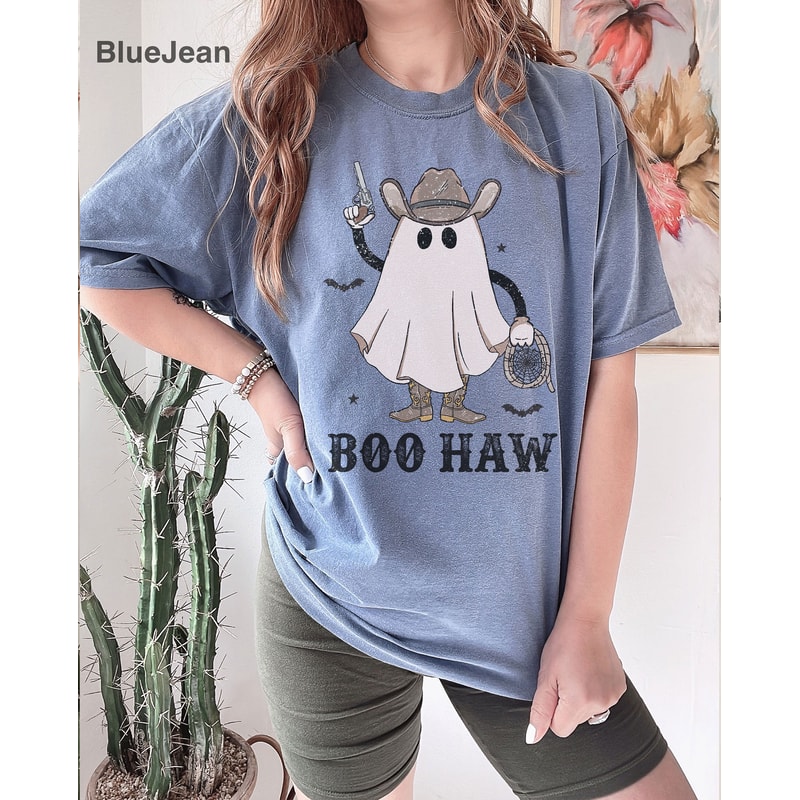 Comfort ColorsĀ® Howdy Halloween Shirt, Lets go ghouls Shirt, Halloween Shirt, Retro Halloween shirt, Cowgirl Halloween, iprintasty halloween - 3.jpg