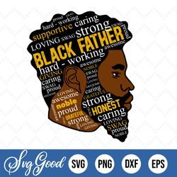 black father, svg, png, father's day, african, american, man, male