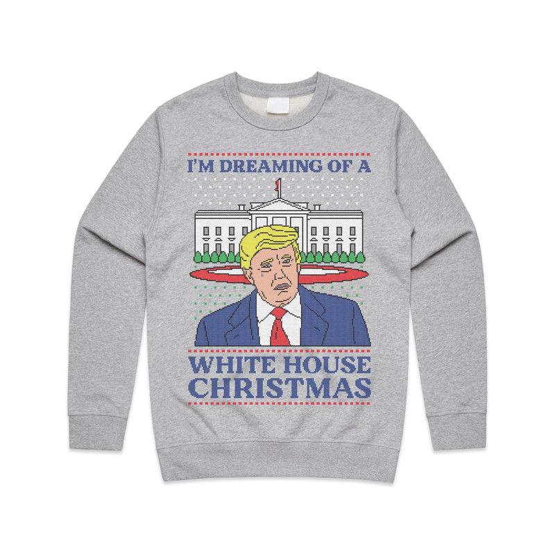 I’m Dreaming Of A White House Christmas Donald Trump Christmas Jumper Sweater Sweatshirt Funny US Election 2020 Biden Harris - 4.jpg
