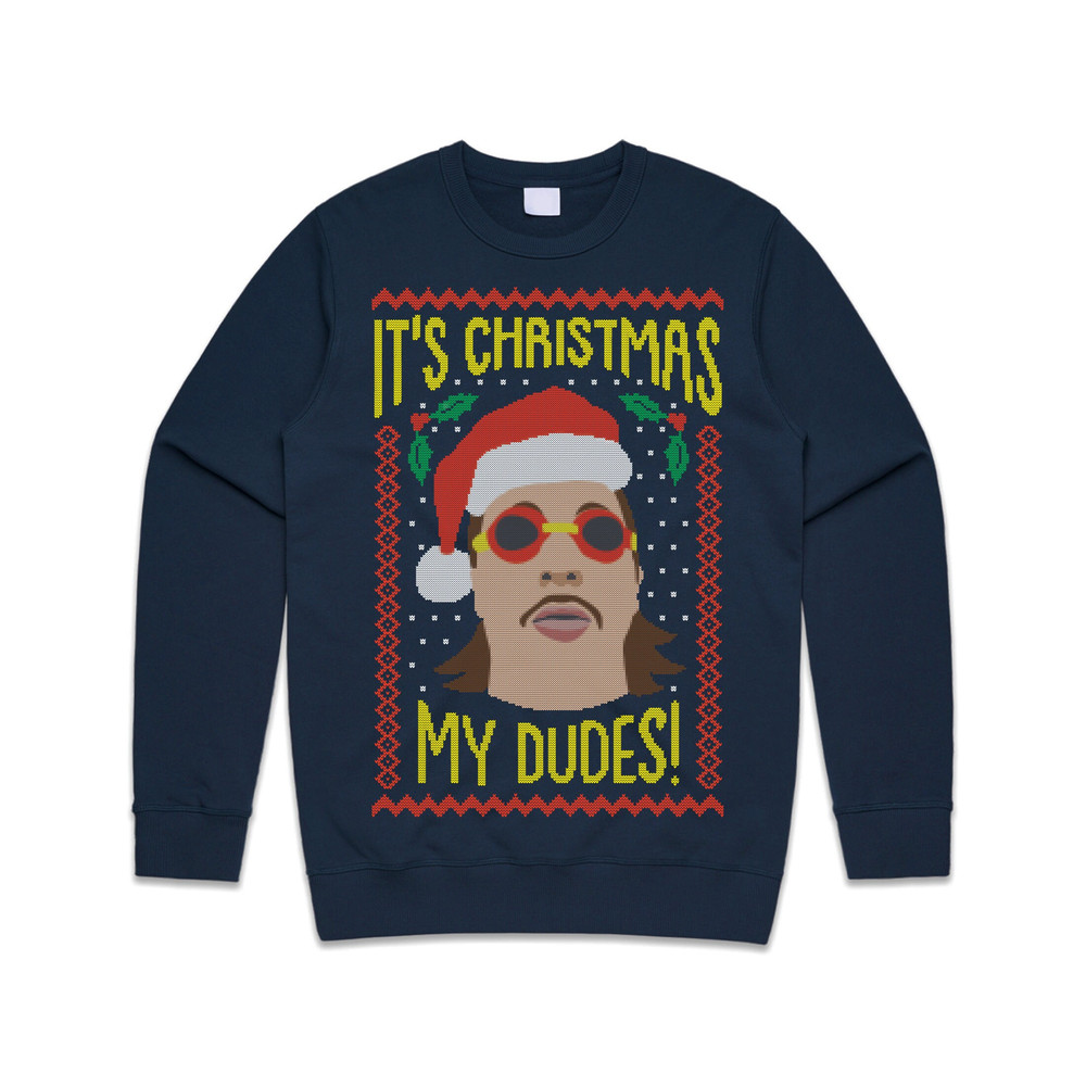It's Christmas My Dudes Jumper Sweater Sweatshirt Xmas Festive Funny Ugly Knit Vine Wednesday Ma Meme - 2.jpg