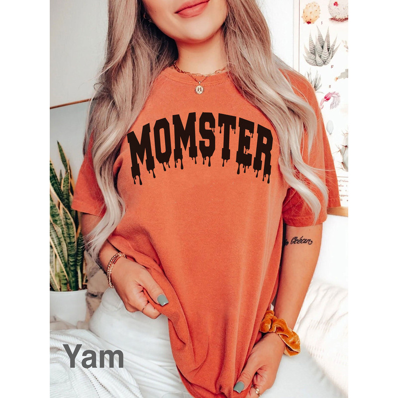Comfort Colors® Momster Shirt, Graphic Tees for Women, Cute Halloween t-shirt, Retro Fall Shirt, Vintage Ghost Shirt, iprintasty halloween - 1.jpg