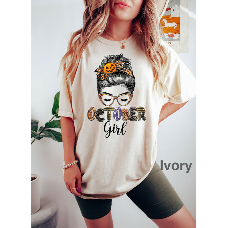 Comfort Colors® october girl t-shirt, halloween season tee, fall vibes t-shirt, Fall Shirt, Halloween Shirt, iprintasty halloween - 1.jpg
