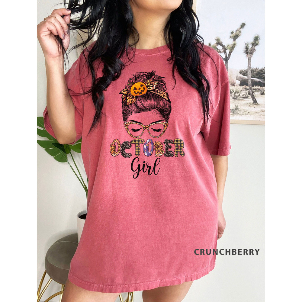 Comfort Colors® october girl t-shirt, halloween season tee, fall vibes t-shirt, Fall Shirt, Halloween Shirt, iprintasty halloween - 4.jpg
