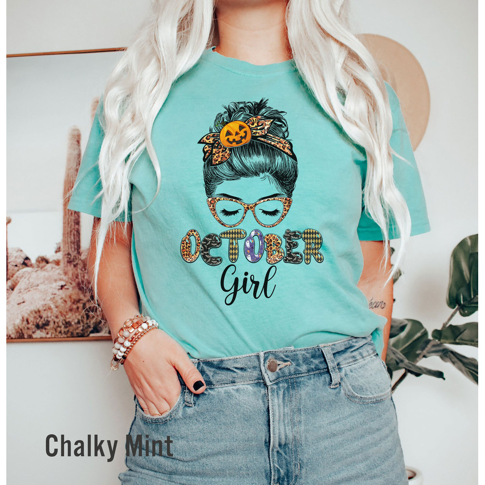 Comfort Colors® october girl t-shirt, halloween season tee, fall vibes t-shirt, Fall Shirt, Halloween Shirt, iprintasty halloween - 5.jpg