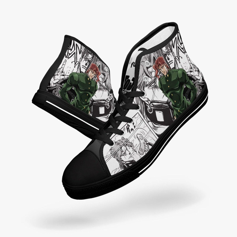 JoJos Bizarre Adventure Noriaki Kakyoin High Canvas Shoes for Fan, JoJos Bizarre Adventure Noriaki Kakyoin High Canvas Shoes Sneaker