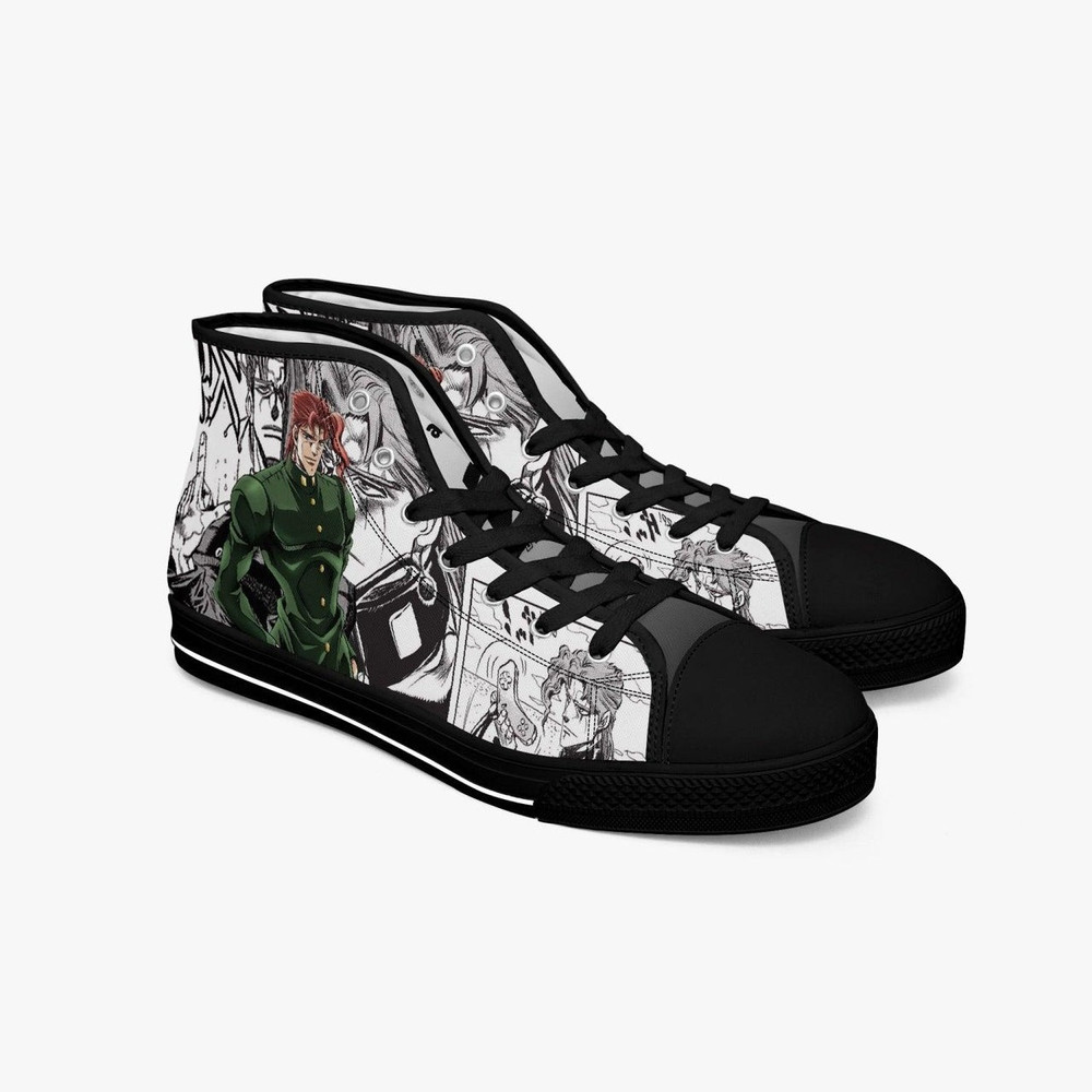 JoJos Bizarre Adventure Noriaki Kakyoin High Canvas Shoes for Fan, JoJos Bizarre Adventure Noriaki Kakyoin High Canvas Shoes Sneaker