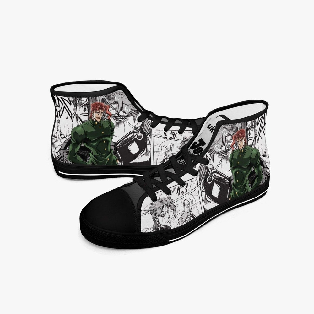 JoJos Bizarre Adventure Noriaki Kakyoin High Canvas Shoes for Fan, JoJos Bizarre Adventure Noriaki Kakyoin High Canvas Shoes Sneaker