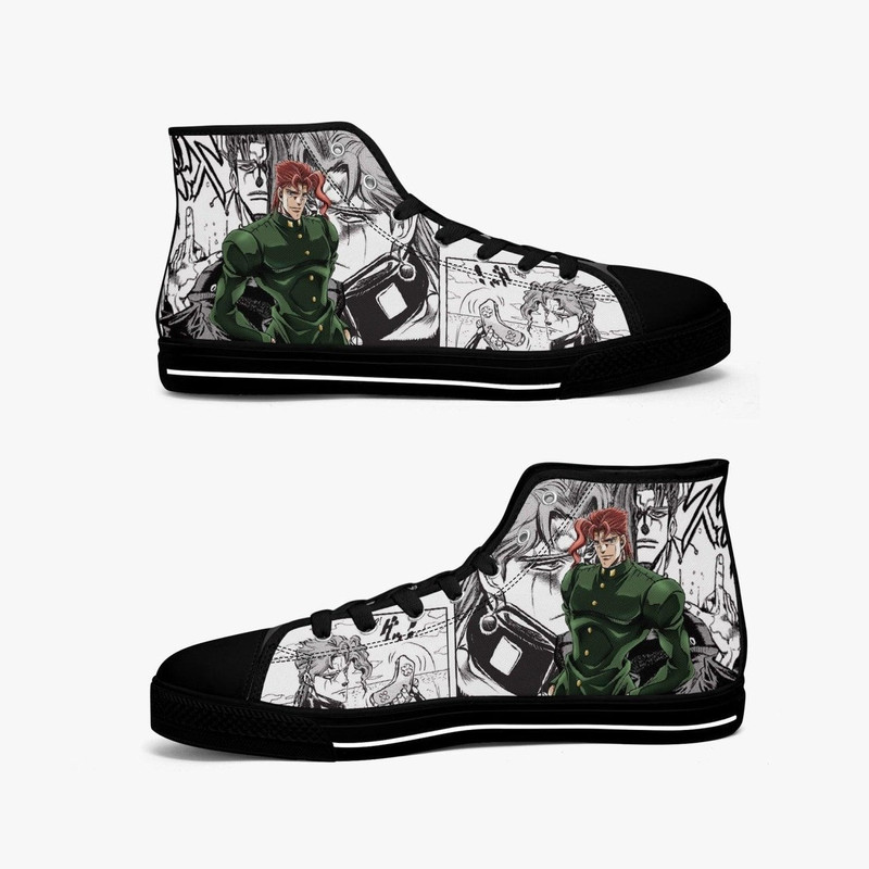 JoJos Bizarre Adventure Noriaki Kakyoin High Canvas Shoes for Fan, JoJos Bizarre Adventure Noriaki Kakyoin High Canvas Shoes Sneaker
