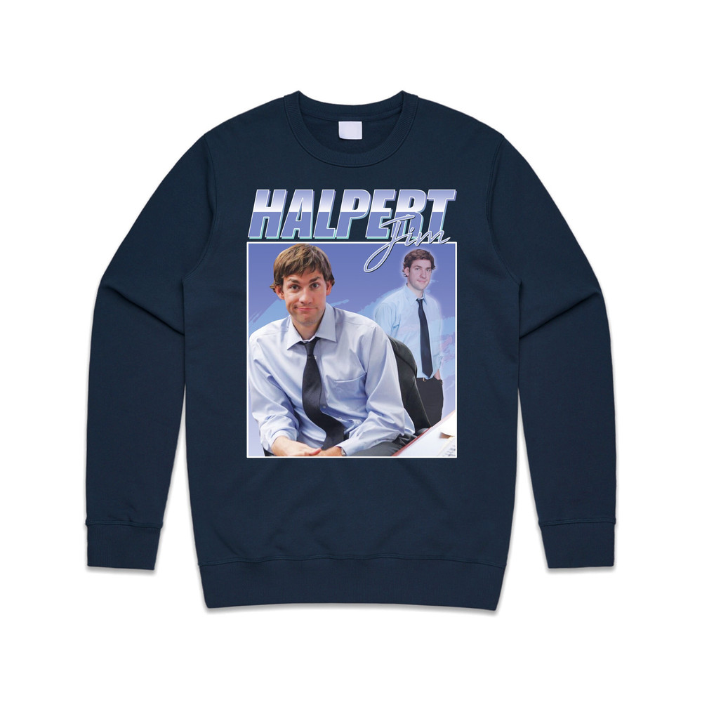 Jim Halpert Homage Jumper Sweater Sweatshirt US Office TV Show Retro 90's Vintage Funny - 1.jpg
