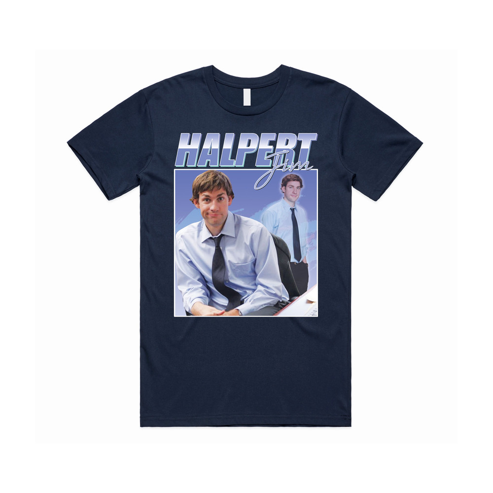 Jim Halpert Homage T-shirt Tee Top US Office TV Show Retro 90's Vintage Funny - 1.jpg