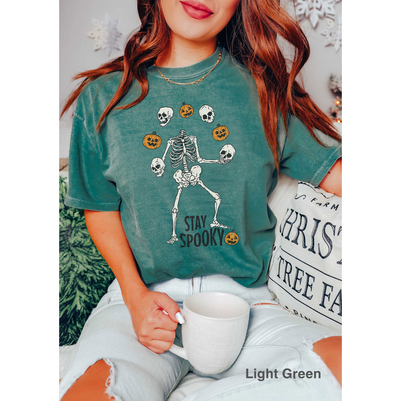 Comfort Colors® Retro Halloween t-shirt, Skeleton Halloween Shirt, stay spooky Shirt, Fall Shirt, Halloween Shirt, iprintasty halloween - 2.jpg