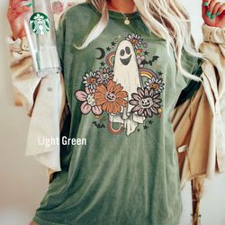 comfort colors  retro halloween t-shirt, smily sta