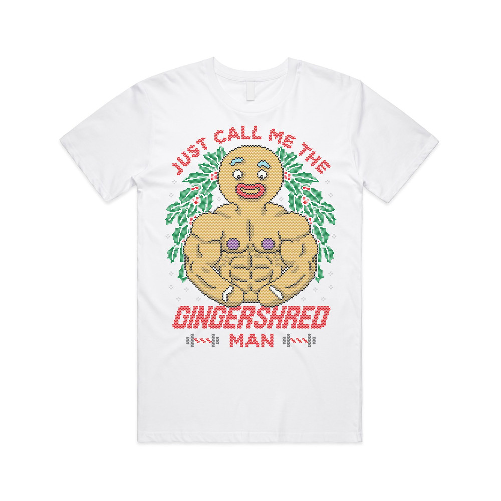 Just Call Me The Gingershred Man T-shirt Tee Top Christmas Xmas Fitness Exercise Bodybuilding Weights Workout Funny Gift - 2.jpg