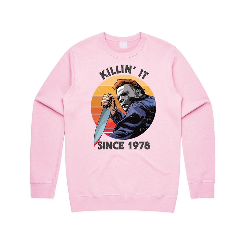 Killin' It Since 1978 Jumper Sweater Sweatshirt Funny Halloween Michael Myers Film Gift - 4.jpg