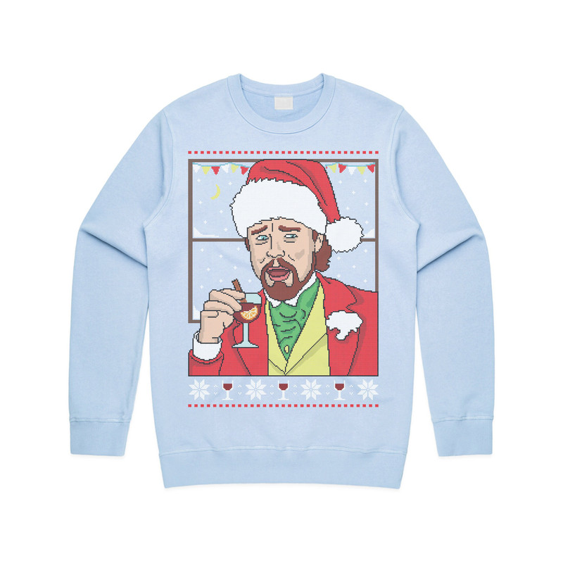 Leonardo DiCaprio Meme Christmas Jumper Sweater Sweatshirt Funny Drinking Laughing Xmas Viral Gift - 2.jpg