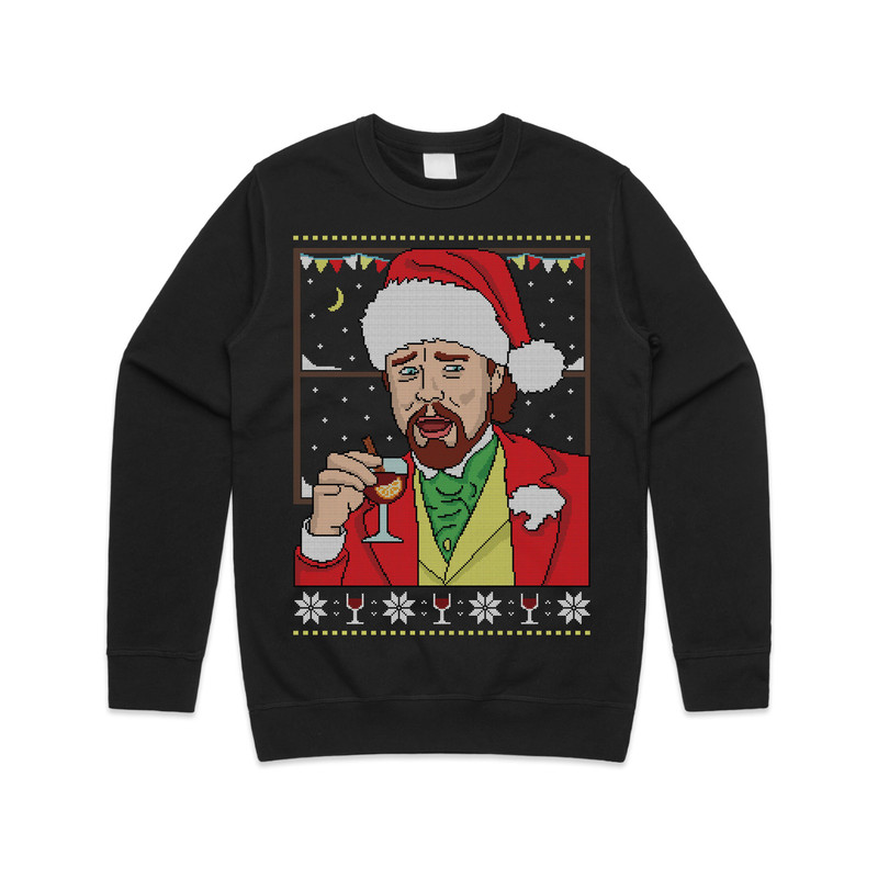 Leonardo DiCaprio Meme Christmas Jumper Sweater Sweatshirt Funny Drinking Laughing Xmas Viral Gift - 3.jpg