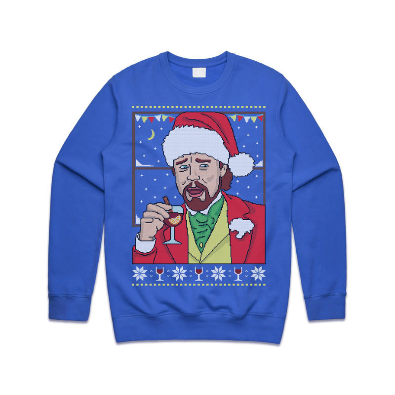 Leonardo DiCaprio Meme Christmas Jumper Sweater Sweatshirt Funny Drinking Laughing Xmas Viral Gift - 4.jpg