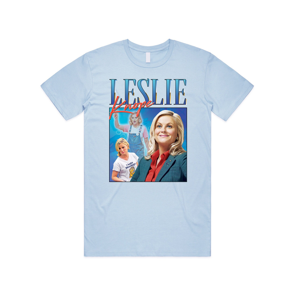 Leslie Knope Homage T-shirt Tee Top Parks & Rec TV Show Gift Retro 90's Vintage Funny - 4.jpg